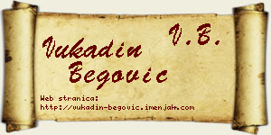 Vukadin Begović vizit kartica